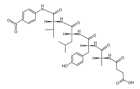 Suc-D-Ala-D-Tyr-D-Leu-D-Val-pNA structure