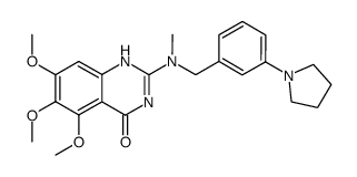 5,6,7-trimethoxy-2-[methyl-(3-pyrrolidin-1-yl-benzyl)-amino]-1H-quinazolin-4-one Structure