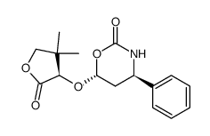 (4R,6R)-6-[(3R)-4,4-dimethyl-2-oxotetrahydrofuran-3-yloxy]-4-phenyl-1,3-oxazinan-2-one Structure