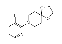8-(3-fluoropyridin-2-yl)-1,4-dioxa-8-azaspiro[4.5]decane结构式
