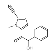 5-(2-hydroxy-2-phenylacetyl)-1-methylpyrrole-2-carbonitrile Structure