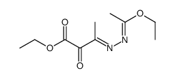 ethyl 3-(1-ethoxyethylidenehydrazinylidene)-2-oxobutanoate Structure