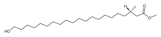 (S)-21-Hydroxy-3-methylheneicosansaeure-methylester Structure