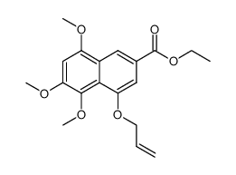 ethyl 5,6,8-trimethoxy-4-(prop-2-enyloxy)-2-naphthoate结构式