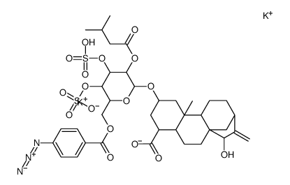 6'-O-4-azidobenzoylatractyloside Structure