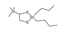 (2,2-dibutyl-1,3,2-dithiastannolan-4-yl)trimethylsilane Structure