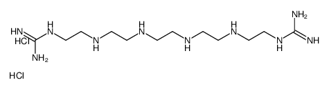 2,5,8,11,14,17-hexaazaoctadecanediamidine dihydrochloride Structure