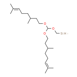 bis[(3,7-dimethyloct-6-enyl)oxy]methoxymethylsilane结构式
