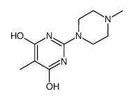 4,6-dihydroxy-5-methyl-2-(N-methylpiperazino)pyrimidine Structure