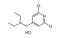 4-Pyridinemethanamine, 2,6-dichloro-N,N-diethyl-, hydrochloride ()结构式