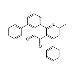 2,9-dimethyl-4,7-diphenyl-1,10-phenanthroline-5,6-dione结构式