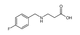 β-Alanine, N-[(4-fluorophenyl)methyl]结构式