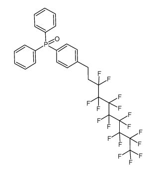 (4-(3,3,4,4,5,5,6,6,7,7,8,8,9,9,10,10,10-heptadecafluorodecyl)phenyl)diphenylphosphine oxide Structure