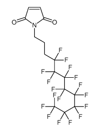 N-(4,4,5,5,6,6,7,7,8,8,9,9,10,10,11,11,11-Heptadecafluoroundecyl)maleimide structure