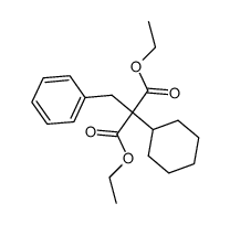benzyl-cyclohexyl-malonic acid diethyl ester结构式