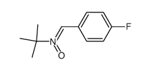 N-[(4-Fluorophenyl)methylene]-2-methyl-2-propanamine N-oxide结构式