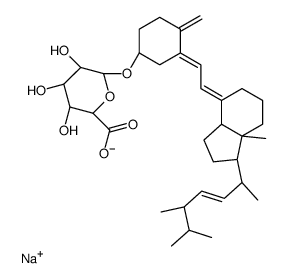 维生素D2β-D-葡萄糖醛酸钠盐结构式