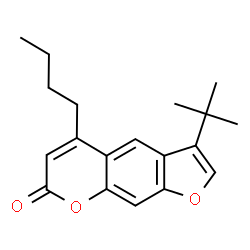 5-butyl-3-tert-butylfuro[3,2-g]chromen-7-one structure