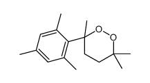 3,3,6-trimethyl-6-(2,4,6-trimethylphenyl)dioxane Structure