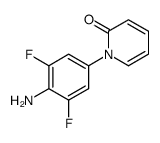 1-(4-amino-3,5-difluorophenyl)pyridin-2-one结构式