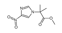 1H-Imidazole-1-acetic acid, α,α-dimethyl-4-nitro-, methyl ester Structure