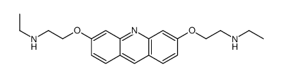 N-ethyl-2-[6-[2-(ethylamino)ethoxy]acridin-3-yl]oxyethanamine Structure