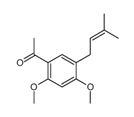 1-[2,4-dimethoxy-5-(3-methylbut-2-enyl)phenyl]ethanone Structure