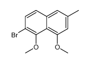 2-bromo-1,8-dimethoxy-6-methylnaphthalene结构式