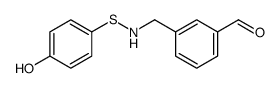 3-[[(4-hydroxyphenyl)sulfanylamino]methyl]benzaldehyde结构式
