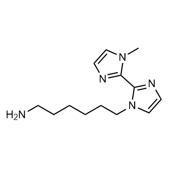 6-(1'-甲基-1H,1'-H-[2,2'-联咪唑]-1-基)己烷-1-胺结构式