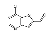 4-氯噻吩并[3,2-d]嘧啶-6-甲醛结构式