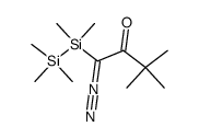 1-Diazo-3,3-dimethyl-1-(pentamethyldisilanyl)-2-butanone结构式