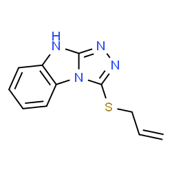 3-Allylsulfanyl-9H-benzo[4,5]imidazo[2,1-c][1,2,4]triazole Structure