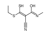 2-cyano-3-ethylsulfanyl-N-methyl-3-sulfanylprop-2-enamide结构式