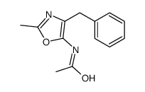 N-(4-benzyl-2-methyl-1,3-oxazol-5-yl)acetamide结构式