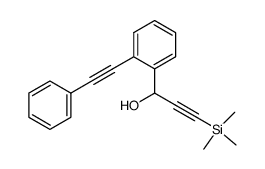 3-(trimethylsilyl)-1-[2-(2-phenylethynyl)phenyl]prop-2-yn-1-ol结构式