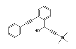 3-(trimethylsilyl)-1-[2-(2-phenylethynyl)phenyl]prop-2-yn-1-ol Structure