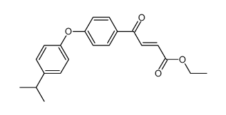 ethyl 3-<4-(4-isopropylphenoxy)benzoyl>acrylate Structure