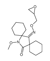 14-Methoxy-14-aza-dispiro[5.1.5.2]pentadecane-7,15-dione 7-(O-oxiranylmethyl-oxime) Structure