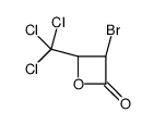 (3S,4S)-3-bromo-4-(trichloromethyl)oxetan-2-one结构式