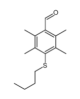 4-butylsulfanyl-2,3,5,6-tetramethylbenzaldehyde Structure