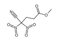 4,4-Dinitro-4-cyan-buttersaeure-methylester结构式