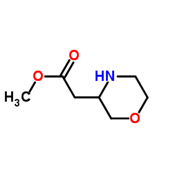 吗啉-3-乙酸甲酯结构式