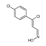 N-[3-chloro-3-(4-chlorophenyl)prop-2-enylidene]hydroxylamine结构式