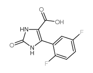 1,3-DIHYDRO-IMIDAZOL-2-ONE-5-(2,5-DIFLUORO) PHENYL-4-CARBOXYLIC ACID structure