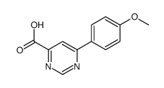 6-(4-METHOXY-PHENYL)-PYRIMIDINE-4-CARBOXYLIC ACID Structure