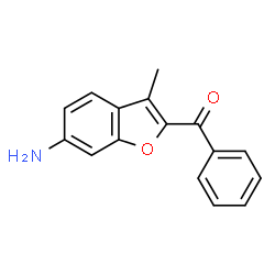 (6-Amino-3-methyl-1-benzofuran-2-yl)(phenyl)methanone Structure