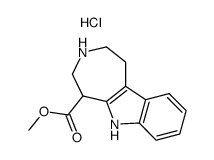 methyl 1,2,3,4,5,6-hexahydroazepino<4,5-b>indole-5-carboxylate hydrochloride Structure