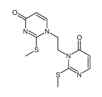 1-(2-methylthio-4-oxopyrimidin-1-yl)-2-(2-methylthio-4-pyrimidin-3-yl)ethane结构式