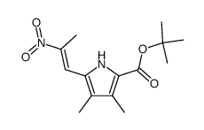 t-butyl 3,4-dimethyl-5-(2-nitroprop-1-enyl)pyrrole-2-carboxylate Structure